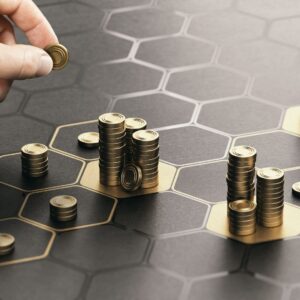 coins on a board