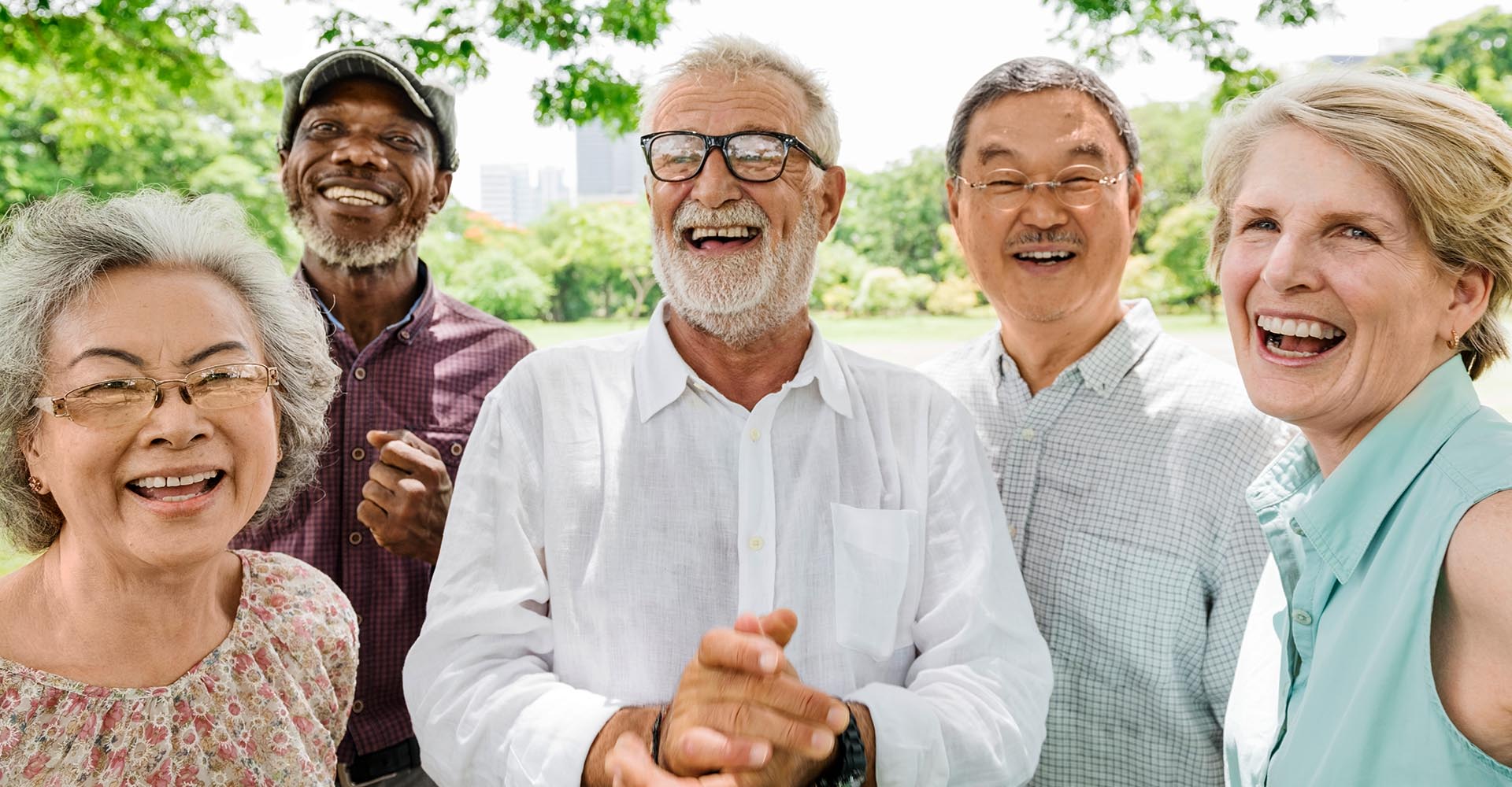 Happy group of seniors