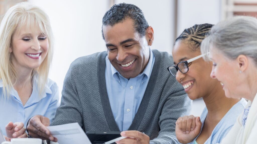 two people on computer