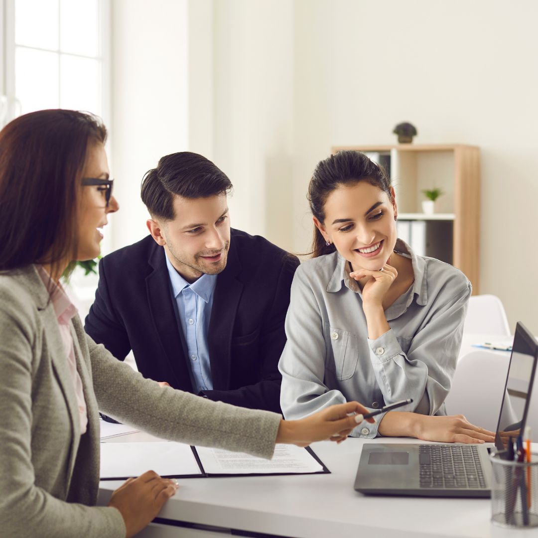 clients meeting with financial planner