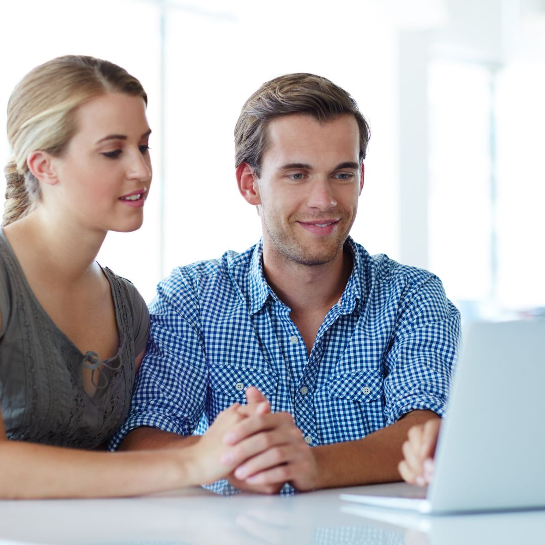 couple at laptop